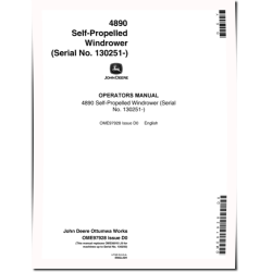 4890 Self-Propelled Windrowers (SN: 130251 - 150000) Operators Manual (OME97928)