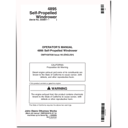 4895 Self-Propelled Windrowers (SN: from 350001) Operators Manual (OMFH307038)