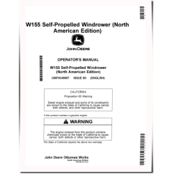 W155 Self-Propelled Windrowers (North America) Operators Manual (OMFH349957)