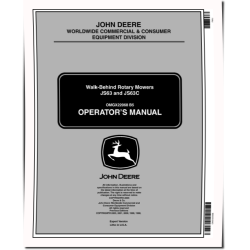 JS63 (SN: 160001 - 180000) and JS63C (SN: 140001 - 150000) Walk-Behind Mowers (Export Edition) Operators Manual (OMGX22068)
