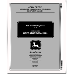 JX75 Walk-Behind Mowers (SN: 200001 - 230000) (Export Edition) Operators Manual (OMGX22069)