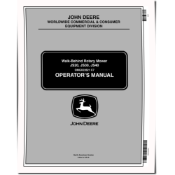 JS20, JS30 and JS40 Walk-Behind Mowers (SN: from 100001) (North America) Operators Manual (OMGX22621)