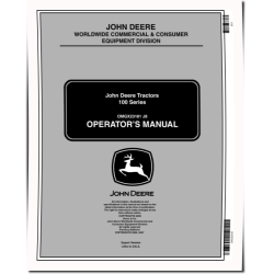 X110, X120 and X140 (SN: 020001-300000) Lawn Tractors (Export Edition) Operators Manual (OMGX23181)