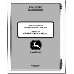 JS28, JS38 and JS48 Walk-Behind Mowers (SN: from 010001) (North America) Operators Manual (OMGX24373)