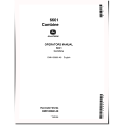 6601 Pull-type Combines (SN: 310501 - 353000) (North America) Operators Manual (OMH100680)