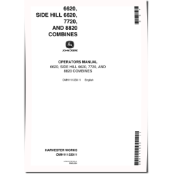 6620 (SN up to 551900), 7720 (SN:010001-551900), 8820 (SN:010001-564100) Combines (N.America) Operators Manual (OMH111330)