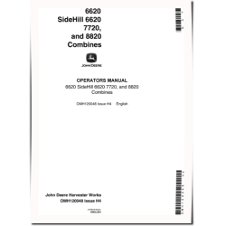 6620 (SN:610301-615100), 7720 (SN:610000-615000), 8820 (SN:610701-615400) Combines (N.America) Operators Manual (OMH120048)
