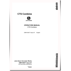 CTS Combines (SN: 645501 - 660400) Operators Manual (OMH159577)