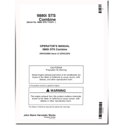 9880i STS Combines (SN: 715701 - 720600) (Europe) Operators Manual (OMH222883)