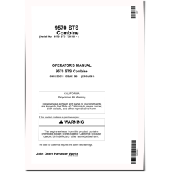 9570 STS Combines (SN: 730101 - 735100) Operators Manual (OMH235511)