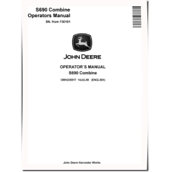 S690 Combines (SN: 730100 - 735600) (Europe) Operators Manual (OMH235517)