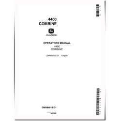 4400 Combines (SN: 001000 - 009500) (North America) Operators Manual (OMH84018)