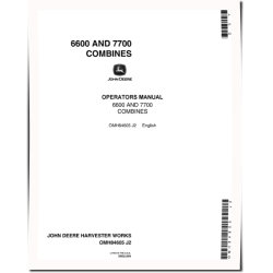 6600 (SN: 008001 - 105800) and 7700 (SN: 008001 - 111900) Combines (North America) Operators Manual (OMH84605)