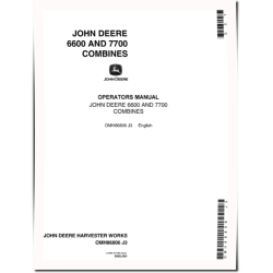 6600 (SN: 105801 - 163900) and 7700 (SN: 111901 - 163900) Combines (North America) Operators Manual (OMH86806)
