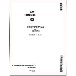 6600 Pull-type Combines (SN: 260901 - 310500) (North America) Operators Manual (OMH95659)