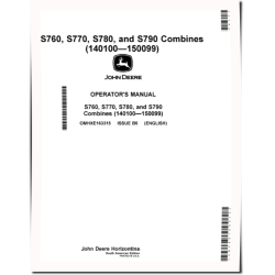 S760, S770, S780 and S790 STS Combines (SN: 140100 - 150099) (South America) Operators Manual (OMHXE163315)
