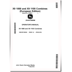 X9 1000 and X9 1100 Combines (SN: 815001 - 820000) (Europe) Operators Manual (OMHXE166042)
