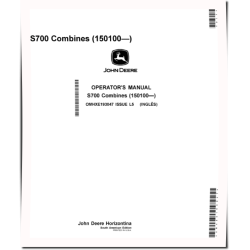 S760, S770, S780 and S790 STS Combines (SN: from 150100) (South America) Operators Manual (OMHXE193047)