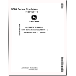 S550 Combines (SN: from 150100) (South America) Operators Manual (OMHXE193059)