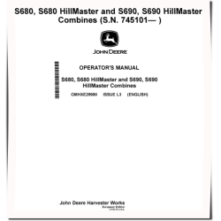 S680 and S690 Combines (SN: 745101 - 755000) (Europe) Operators Manual (OMHXE29980)