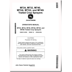 M724, M724i, M732, M732i, M740 and M740i Trailed Crop Sprayers (from MY2021) (Europe) Operators Manual (OMKK114536)
