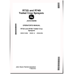 R732i and R740i Trailed Crop Sprayers (Europe) Operators Manual (OMKK114562)