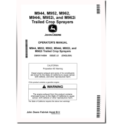 M944, M944i, M952, M952i, M962 and M962i Trailed Crop Sprayers (from MY2021) (Europe) Operators Manual (OMKK114584)