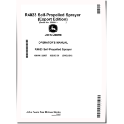R4023 Self-Propelled Sprayers (SN: from 250001) (Export Edition) Operators Manual (OMKK122437)