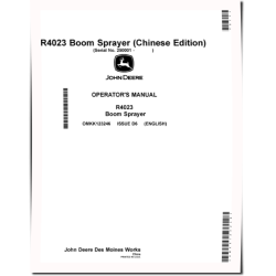 R4023 Self-Propelled Sprayers (SN: from 250001) (Asia) Operators Manual (OMKK123246)