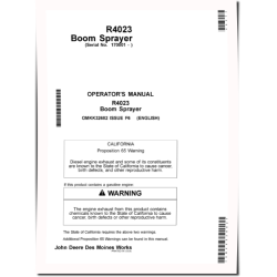 R4023 Self-Propelled Sprayers (SN: 170001 - 180000) (Asia) Operators Manual (OMKK32682)