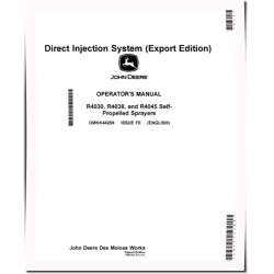 Direct Injection System for Self-Propelled Sprayers (Export Edition) Operators Manual (OMKK44269)