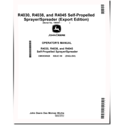 R4030, R4038 and R4045 Self-Propelled Sprayers (SN: 190001 - 200000) (Export Edition) Operators Manual (OMKK50928)