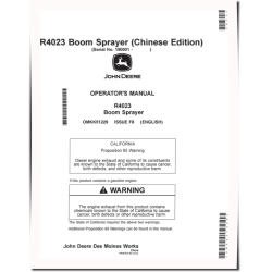 R4023 Self-Propelled Sprayers (SN: 190001 - 200000) (Asia) Operators Manual (OMKK51229)