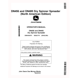 DN456 and DN485 Dry Fertilizer Spreaders (MY2020) (North America) Operators Manual (OMKK64373)