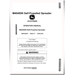 M4040DN Self-Propelled Spreaders (SN: 180000-230000) Operators Manual (OMKK65657)