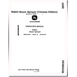 R4023 Self-Propelled Sprayers (SN: 210001 - 250000) (Asia) Operators Manual (OMKK76326)