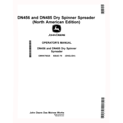 DN456 and DN485 Dry Fertilizer Spreaders (from MY2021) (North America) Operators Manual (OMKK76525)