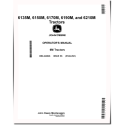6135M, 6150M, 6170M, 6190M and 6210M Tractors (from MY2020, South America) Operators Manual (OML224046)
