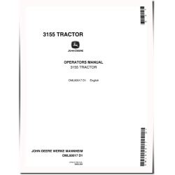 3155 Tractors (North America) Operators Manual (OML60017)