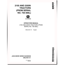 2155 and 2355N Tractors (SN: from 735000L, North America) Operators Manual (OML64481)