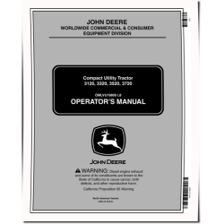 3120 (SN:310001-), 3320 (SN:330001-710000), 3520, 3720 Compact Utility Tractors (N.America) Operators Manual (OMLVU19809)