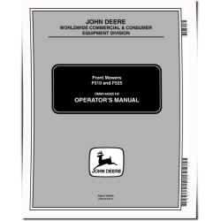 F510 and F525 Front Mowers (SN: from 120001) (Europe) Operators Manual (OMM144026)