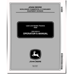 X595 (SN: 010001-020224) Lawn Tractors (Export Edition) Operators Manual (OMM146859)