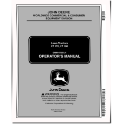 LT170 and LT180 Lawn Tractors (SN: 010001 - 035000) (North America) Operators Manual (OMM147259)
