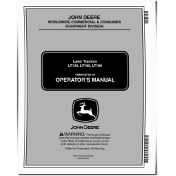 LT150, LT160 and LT180 Lawn Tractors (SN: from 035001) (North America) Operators Manual (OMM152793)