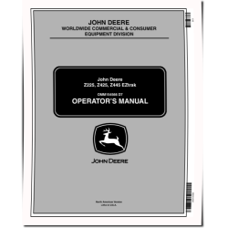 EZTrak Z225, Z425 and Z445 (SN: 010001-040000) Zero-Turn Mowers (North America) Operators Manual (OMM154566)