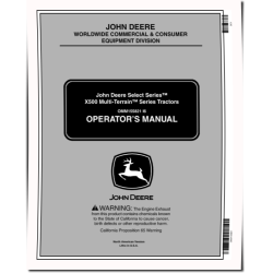 Select Series X500, X520, X534, X540 (SN: 020001-030000) Lawn Tractors (North America) Operators Manual (OMM155821)
