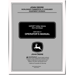 XUV850D Gator Utility Vehicles (SN: 010001 - 020000) (North America) Operators Manual (OMM155883)