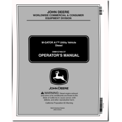 M-Gator A1 Military Utility Vehicles (SN: 010001 - 060000) (North America) Operators Manual (OMM157466)