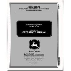 TH 6x4 Gas (SN:008001-050000), TS 4x2 (SN:030001-050000) Gator Utility Vehicles (N.America) Operators Manual (OMM158110)